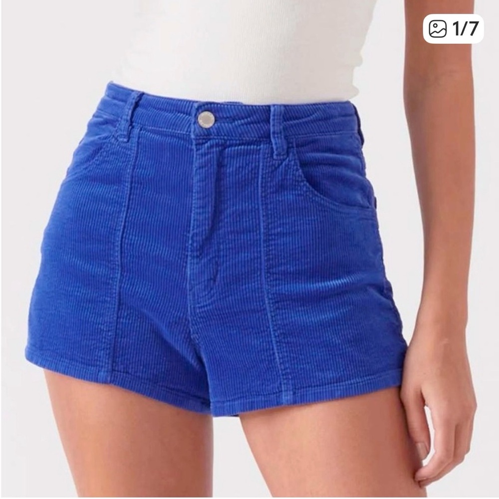 ROLLA'S High Waist Blue Corduroy Shorts